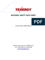 Battery Safety Sheet (MSDS)
