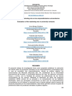 Valoración Del Marketing Mix en Los Emprendimientos Universitarios Evaluation of The Marketing Mix in University Ventures