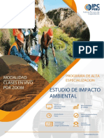 Brochure Programa Estudio de Impacto Ambiental