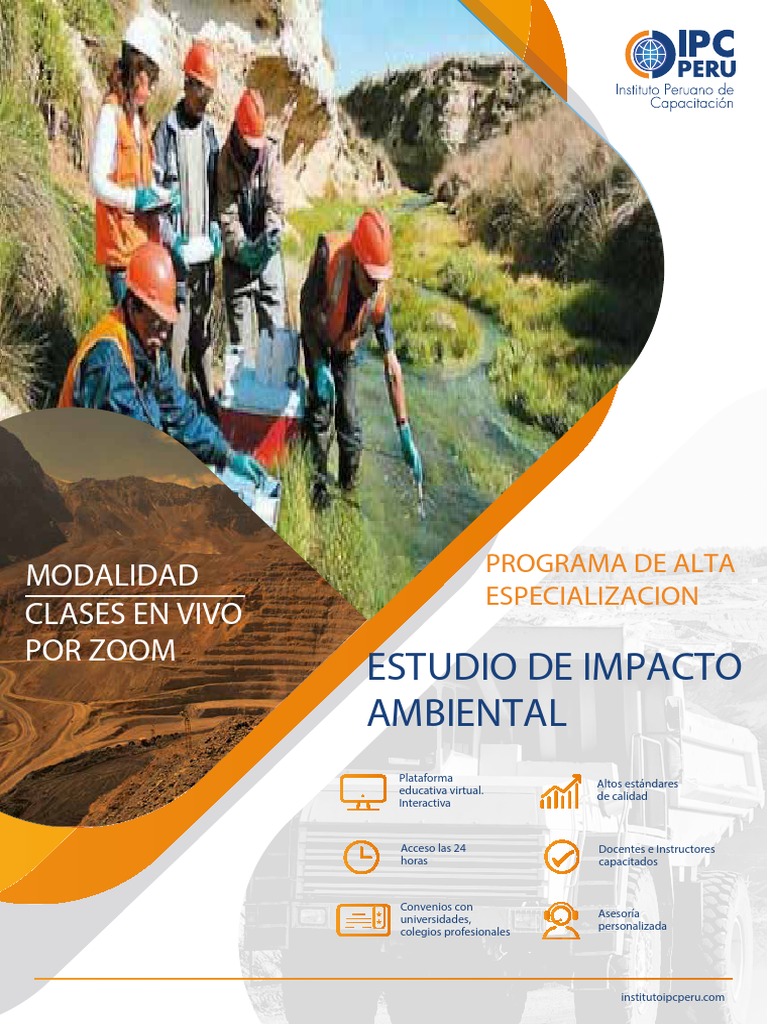Brochure Programa Estudio de Impacto Ambiental | PDF | Evaluación de ...