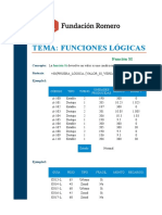 Funciones Lógicas - Ejercicio