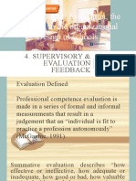 Supervisory Evaluation Feedback