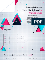 Potentialitatea Interdisciplinara a Matematicii-1