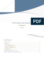 HIPAA Security Gap Assessment Audit Report