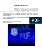 PRF Apreende Três Quilos de Crack em Gravatá