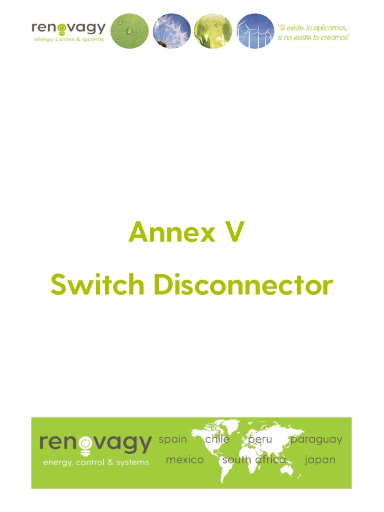 Switch Disconnector PDF Electrical Engineering Power Engineering