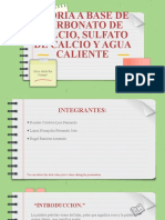 Teoria de Base de Carbonato de Calcio, Sulfato de Calcio y Agua Caliente