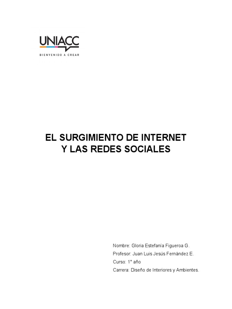 El Surgimiento de Internet y Las Redes Sociales | PDF | Comunicación ...