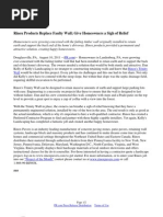 Rinox Products Replace Faulty Wall; Give Homeowners a Sigh of Relief