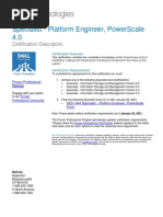 DES-1444 PE PowerScale Specialist Exam