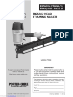 Nail Gun FR350B Type 0 Owner's Manual