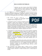 Contrato de Trabalho A Titulo de Experiência