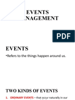 Manage Events Guide