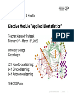 Applied Biostatistics 2020 - 01 Basics, Centrality and Dispersion