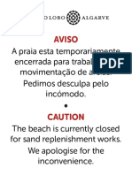 Beach Closed Sign