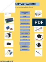 Sensores Y Actuadores: Une Cada Imagen Con Su Nombre Mediante Flechas