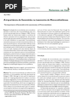 A importância de flavonóides na taxonomia de Monocotiledôneas