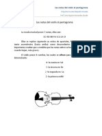 Las Notas Del Violin Al Pentagrama