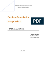 Bratian Manual Gestiune Financiara Sau Finantele Firmei IDD 2021
