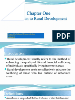 Chapter 1 Introduction To Rural Development