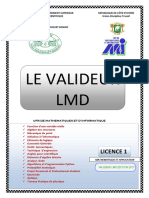 Le Valideur LMD l1 Tronc M A Edition 2017