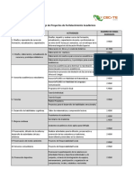 Catálogo de Proyectos de Fortalecimiento Academico