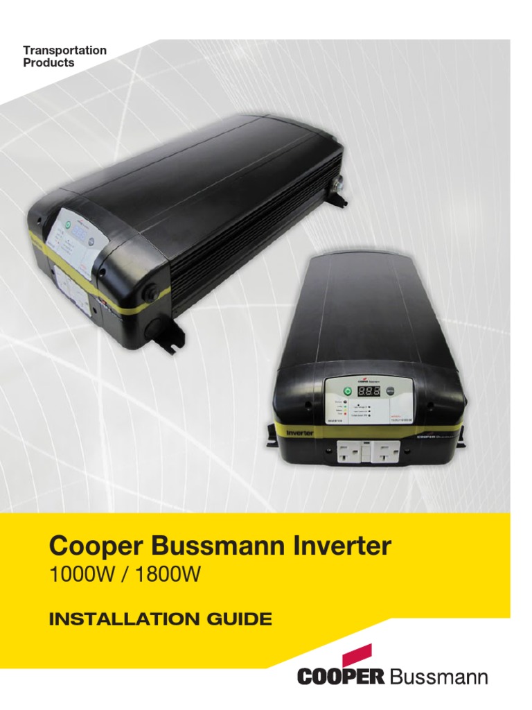 Inverter Installation Info | PDF | Power Inverter | Electrical Wiring