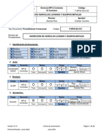 Inspección vehículos equipos móviles