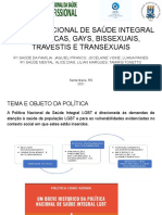 Política Nacional de Saúde LGBT