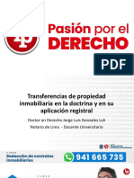Transferencias de Propiedad Inmobiliaria en La Doctrina y en Su Aplicación Registral PDF Gratis