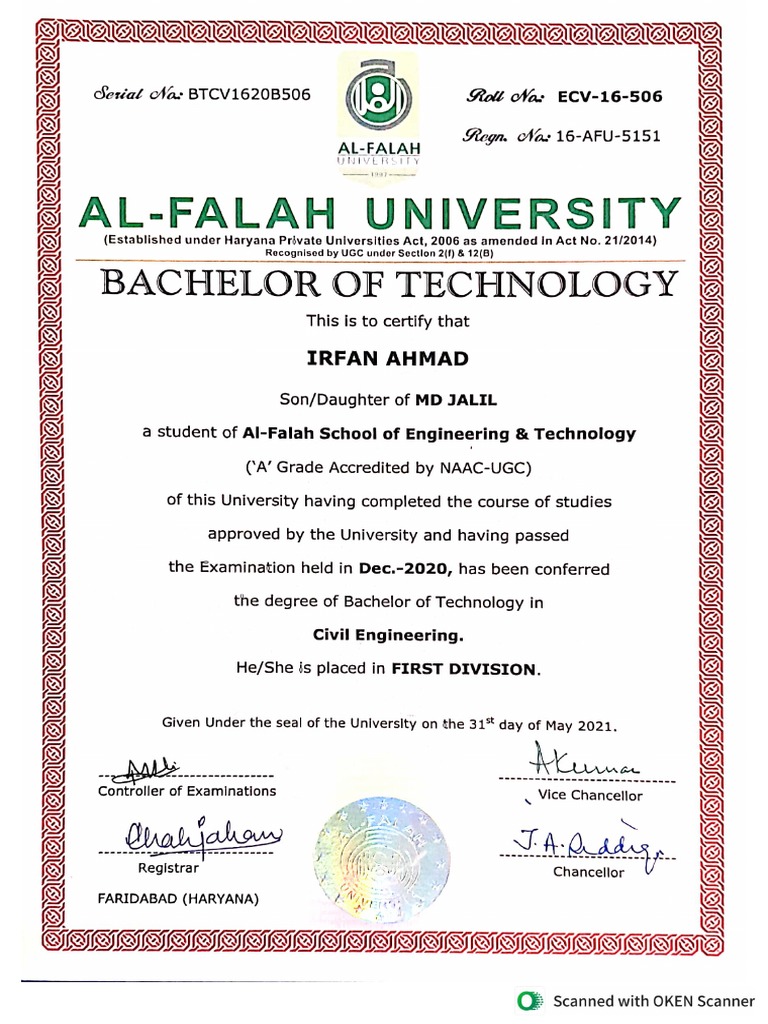 B.tech Degree | PDF