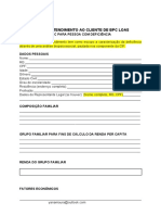 Ficha de Atendimento Ao Cliente de BPC LOAS