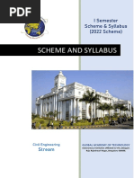 2022 First Semester Scheme Syllabus CV Stream Physics Cycle