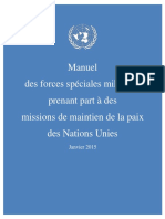 United Nations Peacekeeping Missions Special Forces Manual - French