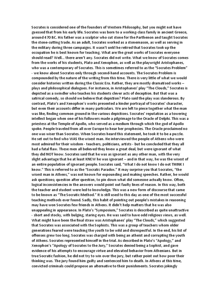 Socrates Pdf Socrates Apology Plato