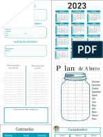 Hoja de Datos Con Calendario Color Cambiable Turquesa