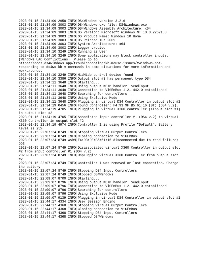 Ds4windows log download free pdf microsoft windows system software