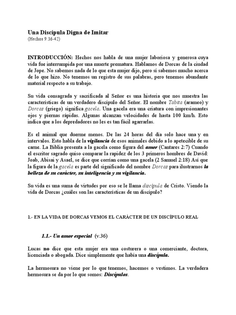 Una Discípula Digna de Imitar - 05-17-15 | PDF | Jesús | Creencia ...