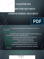 Chapter 6 Administering Security
