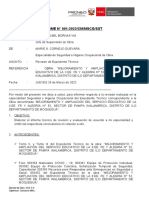 Informe de Revision Del Expediente Tecnico.