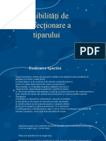 Posibilități de Confecționare A Tiparului