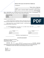 DEED OF ABSOLUTE SALE - MV - Form