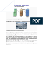 Distribución del agua en la Tierra: Océanos 71%, Agua dulce 3