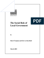 The Social Role of Local Government