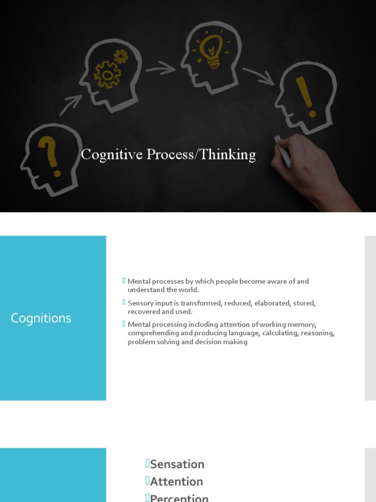 Understanding Cognitive Thinking Processes | PDF | Thought | Reason