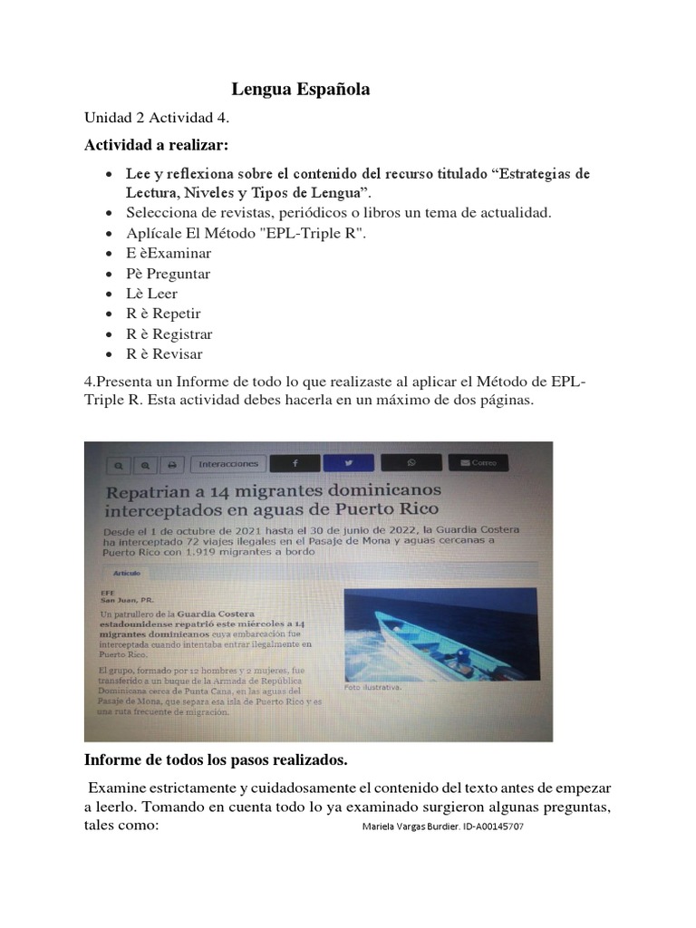 Unidad2. Actividad 4 | PDF | República Dominicana