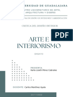 Ensayo Arte e Interiorismo