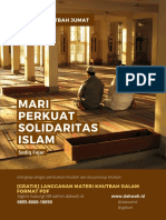 Khutbah Jumat Singkat I Desember 22 Mari Perkuat Solidaritas Islam Dakwah Id
