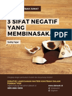 Khutbah Jumat Singkat II September 2022 3 Sifat Negatif Yang Membinasakan Dakwah Id