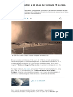 Crónica de Un Desastre - A 50 Años Del Tornado F5 de San Justo, en Santa Fe